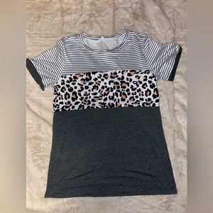 Color block T-shirt